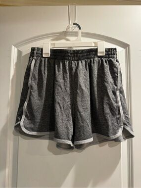 Champion Gray Athletic Shorts with White Trim